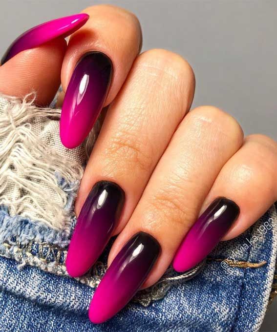 Winter Visual Idea Winter Visual Idea — Winter Ombre Nails