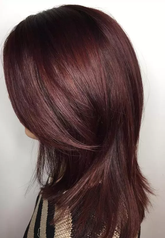 Vibrant Mahogany Flowing Waves Vibrant Mahogany Flowing Waves — Mahogany Hair Color