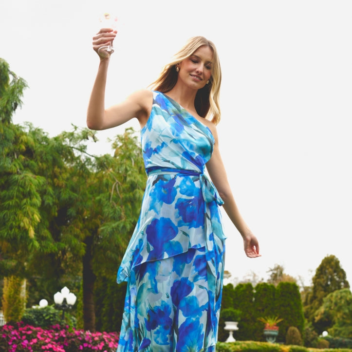 Floral Chiffon Maxi Dress for Formal Occasions — February Outfits