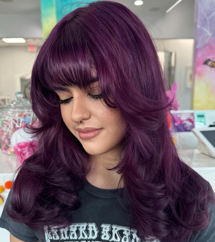 Plum Visual Idea — Winter Shag Haircuts