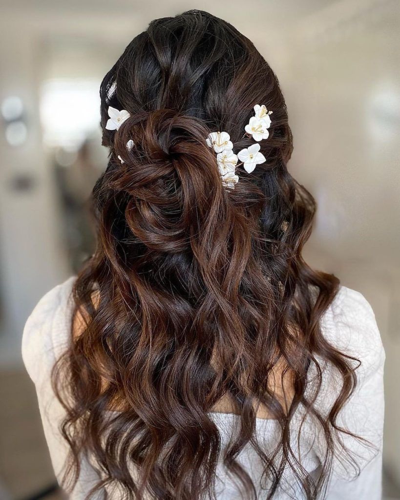 Blonde Balayage Intricate Twisted Detail Blonde Balayage Intricate Twisted Detail — Winter Half Up Half Down Hairstyles