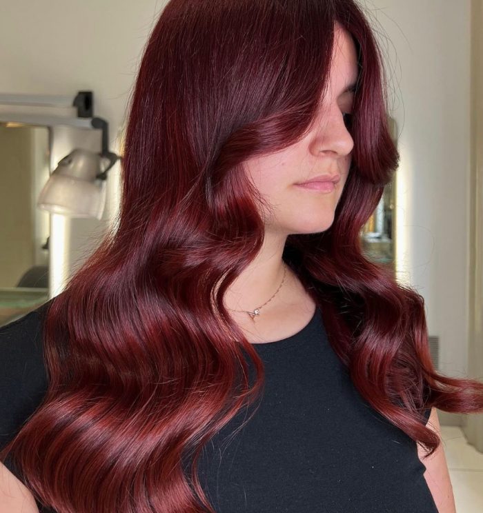 Lustrous Deep Auburn — Winter Auburn Hair Color