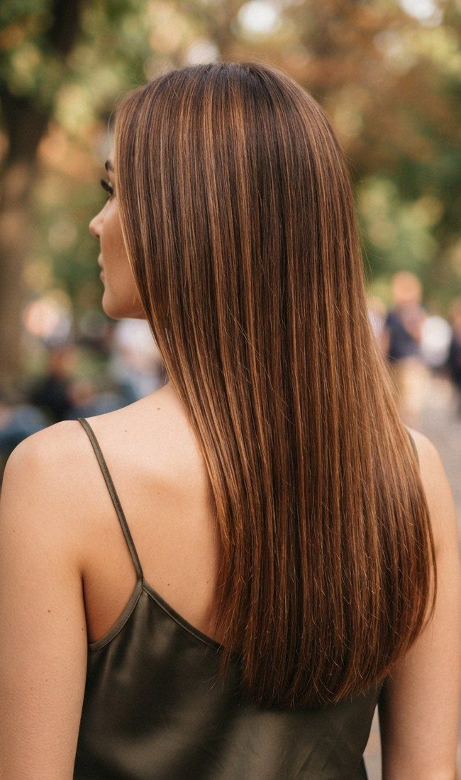 Medium Brown With Subtle Cinnamon Blend Medium Brown With Subtle Cinnamon Blend — Cinnamon Brown Hair