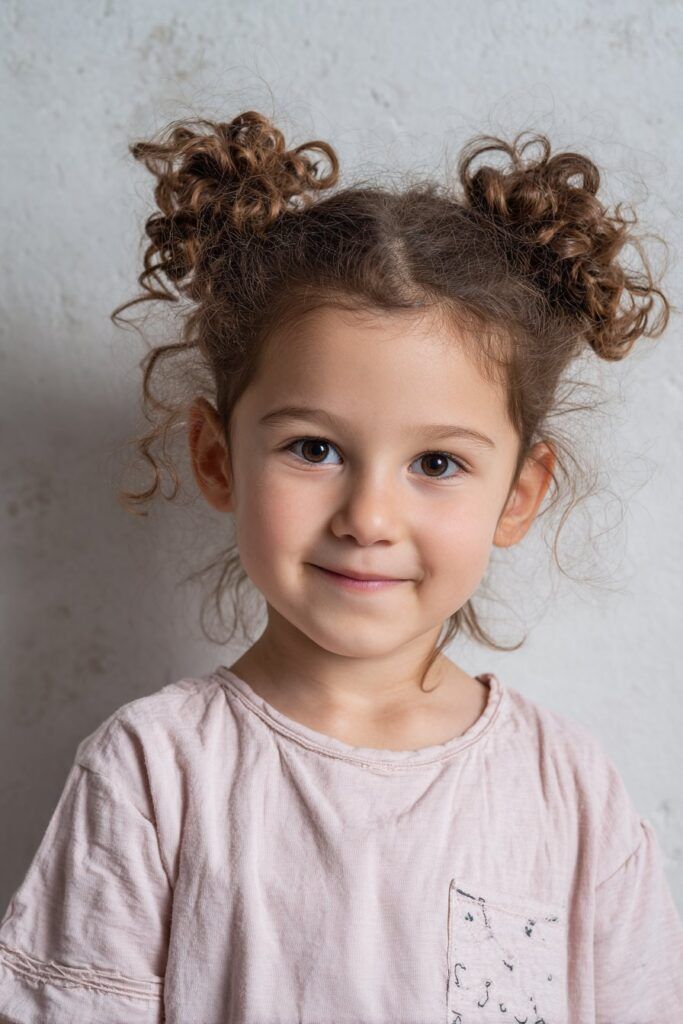 Medium Brown Visual Idea — Winter Hairstyles for Kids