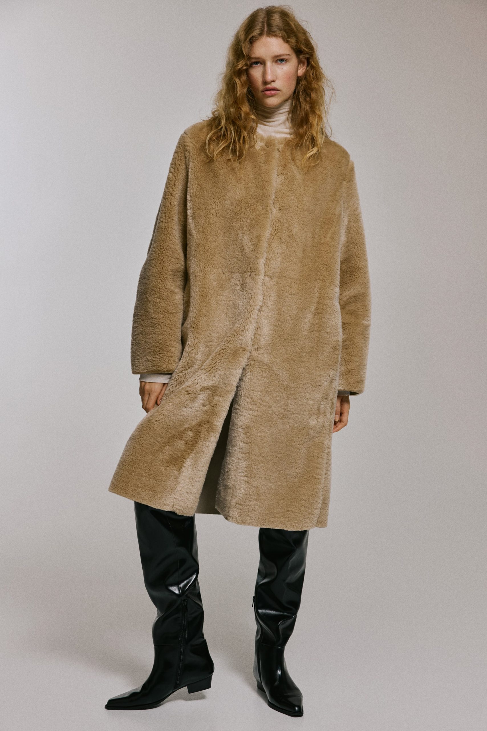 Winter Outfit Idea — Teddy Coat Outfits