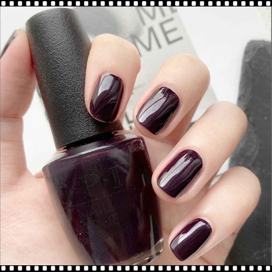Solid Color Visual Idea Solid Color Visual Idea — Black Cherry Nails