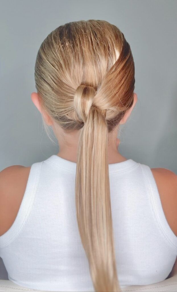 Blonde Visual Idea — Winter Ponytail Hairstyles