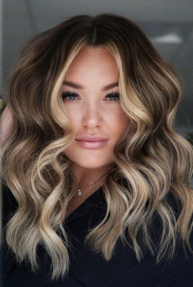 Shoulder Length With Face-Framing — Reverse Balayage