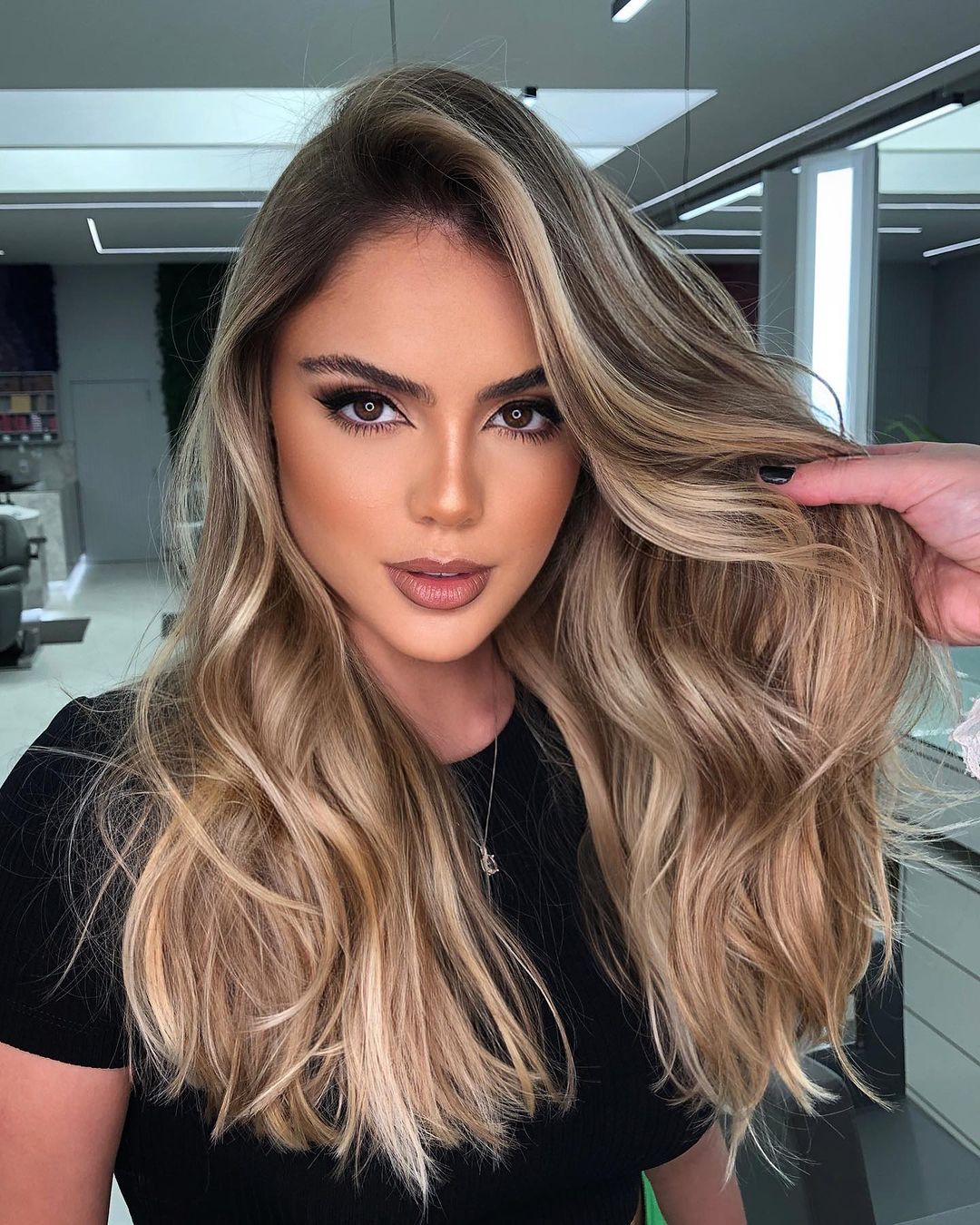 Dark Blonde With Honey Balayage — Winter Hair Colors for Blondes