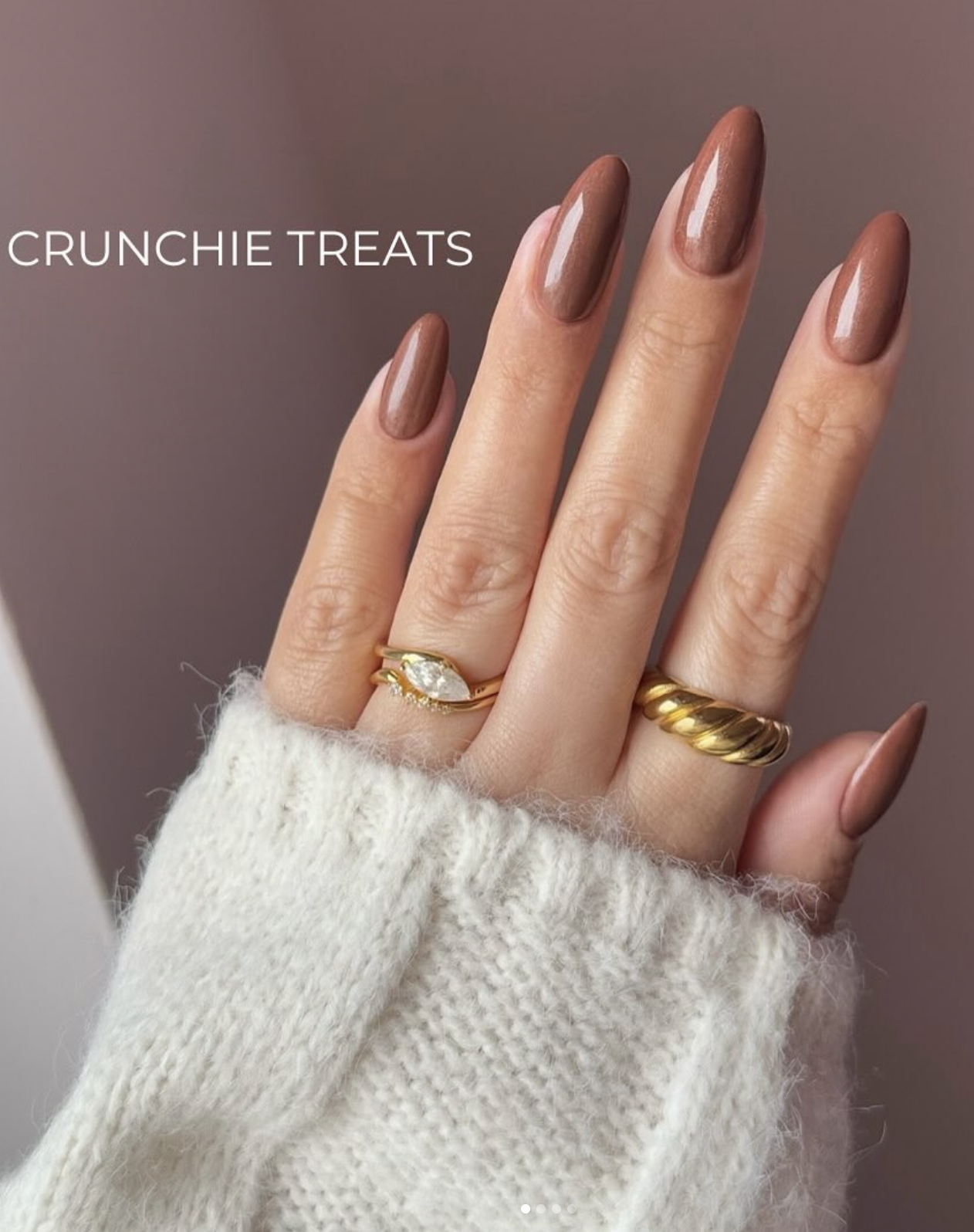Long Stiletto Shimmer Mocha Long Stiletto Shimmer Mocha — Mocha Nails