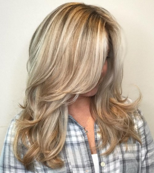 Blonde Shoulder-Length Layers — Long Winter Haircuts