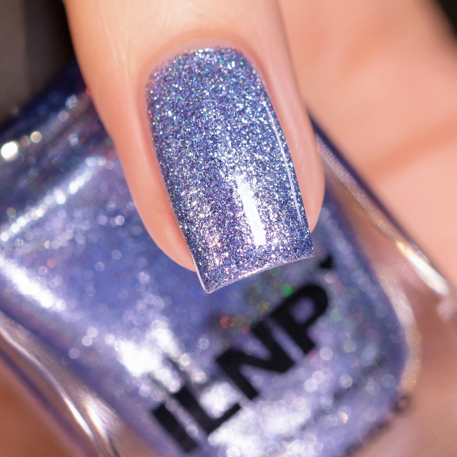 All-Over Glitter Visual Idea All-Over Glitter Visual Idea — Winter Blue Nails