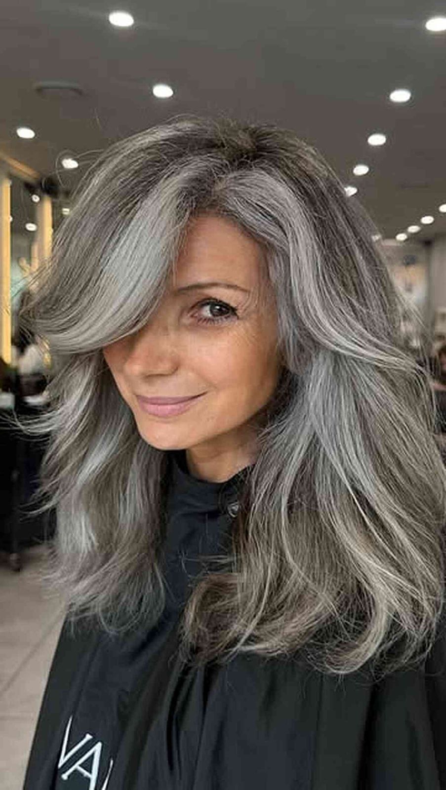 21 Trendy & Easy Long Hairstyles for Women Over 50