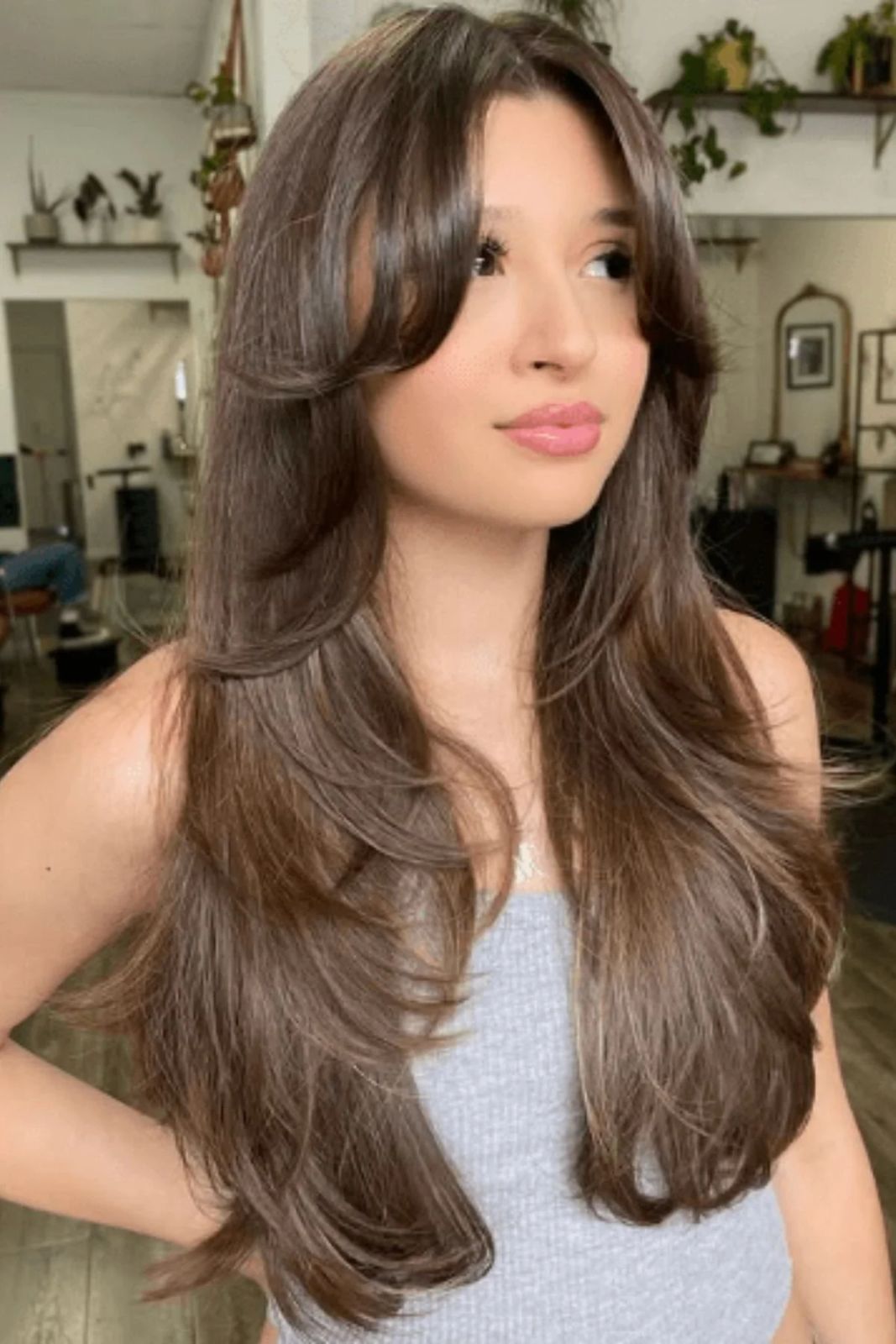 Long Layers With Subtle Highlights — Winter Haircuts for Long Faces