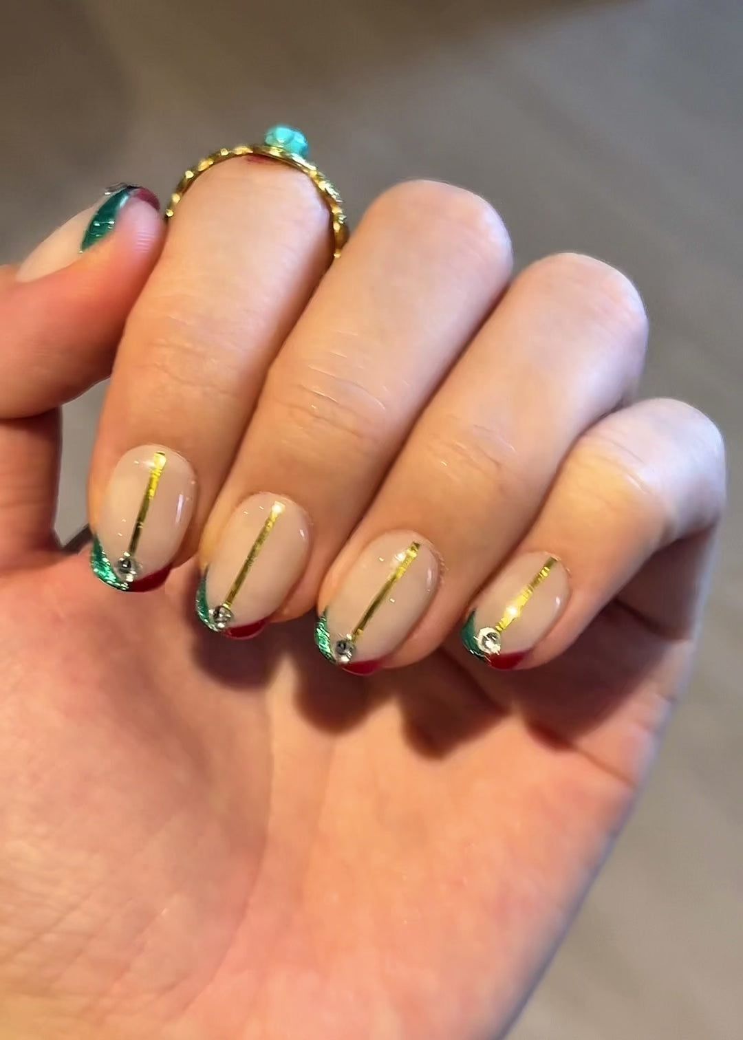 One Hand Close Macro Visual Idea One Hand Close Macro Visual Idea — Winter Square Nails