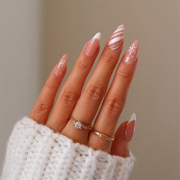 Long Stiletto Festive Art Nails Long Stiletto Festive Art Nails — Winter Nails