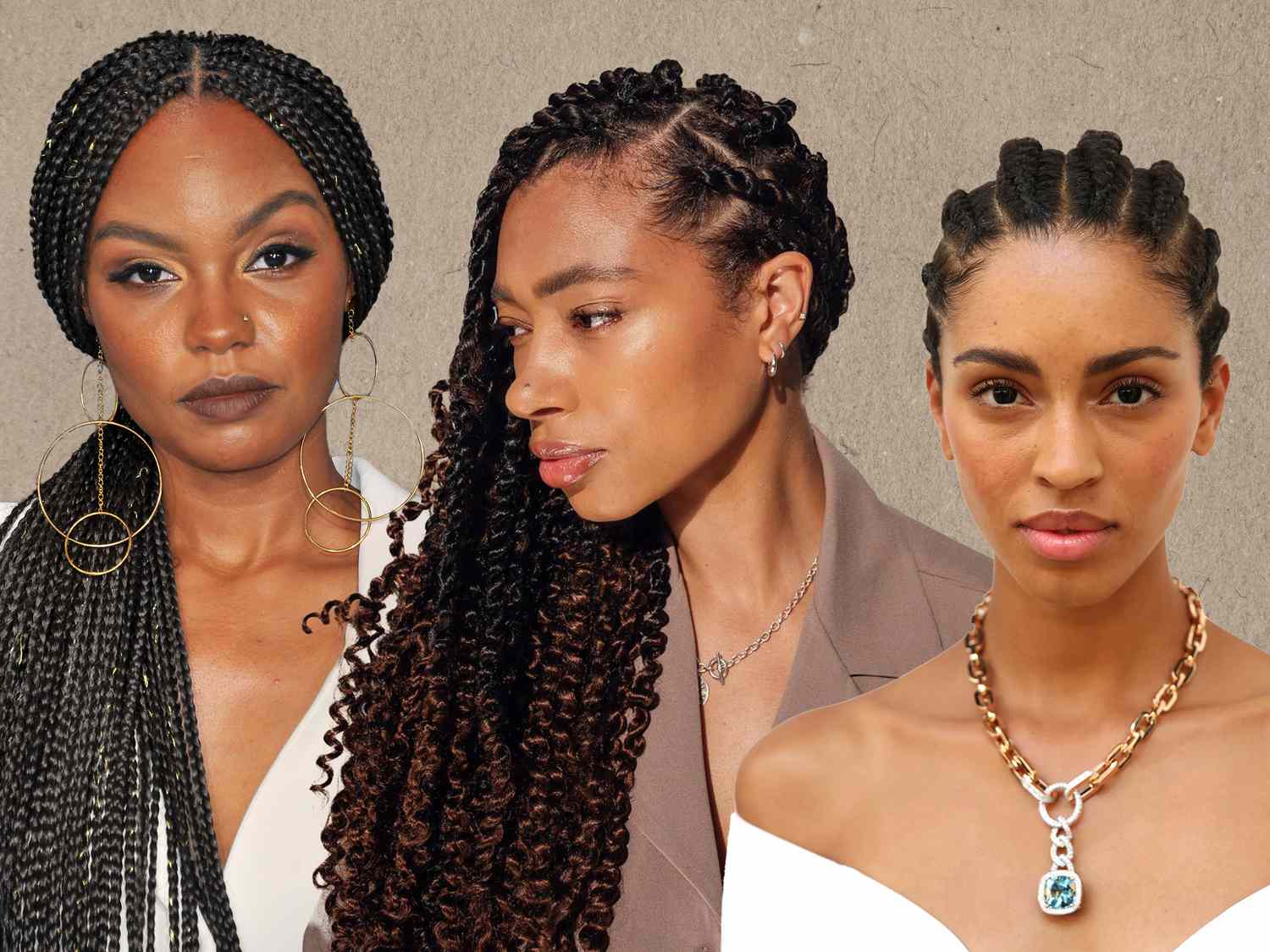 Mid-Back Visual Idea — Winter Braid Colors for Black Women