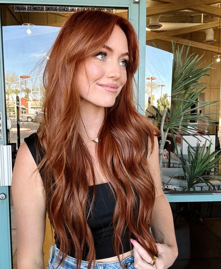 Copper With Warm Undertones Visual Idea — Winter Copper Hair Color
