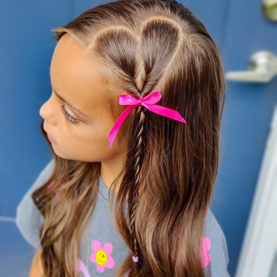 Mid-Back Visual Idea — Winter Hairstyles for Kids