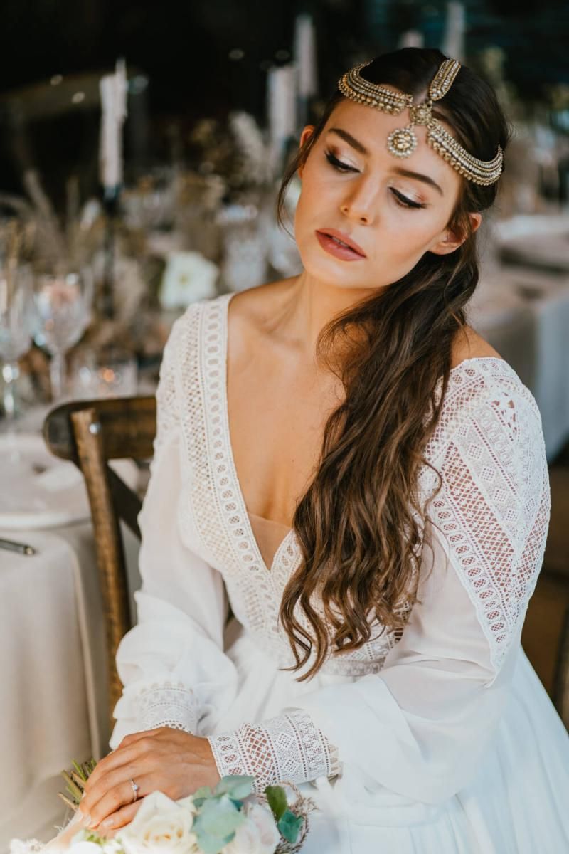 No Bangs Visual Idea No Bangs Visual Idea — Winter Wedding Hairstyles
