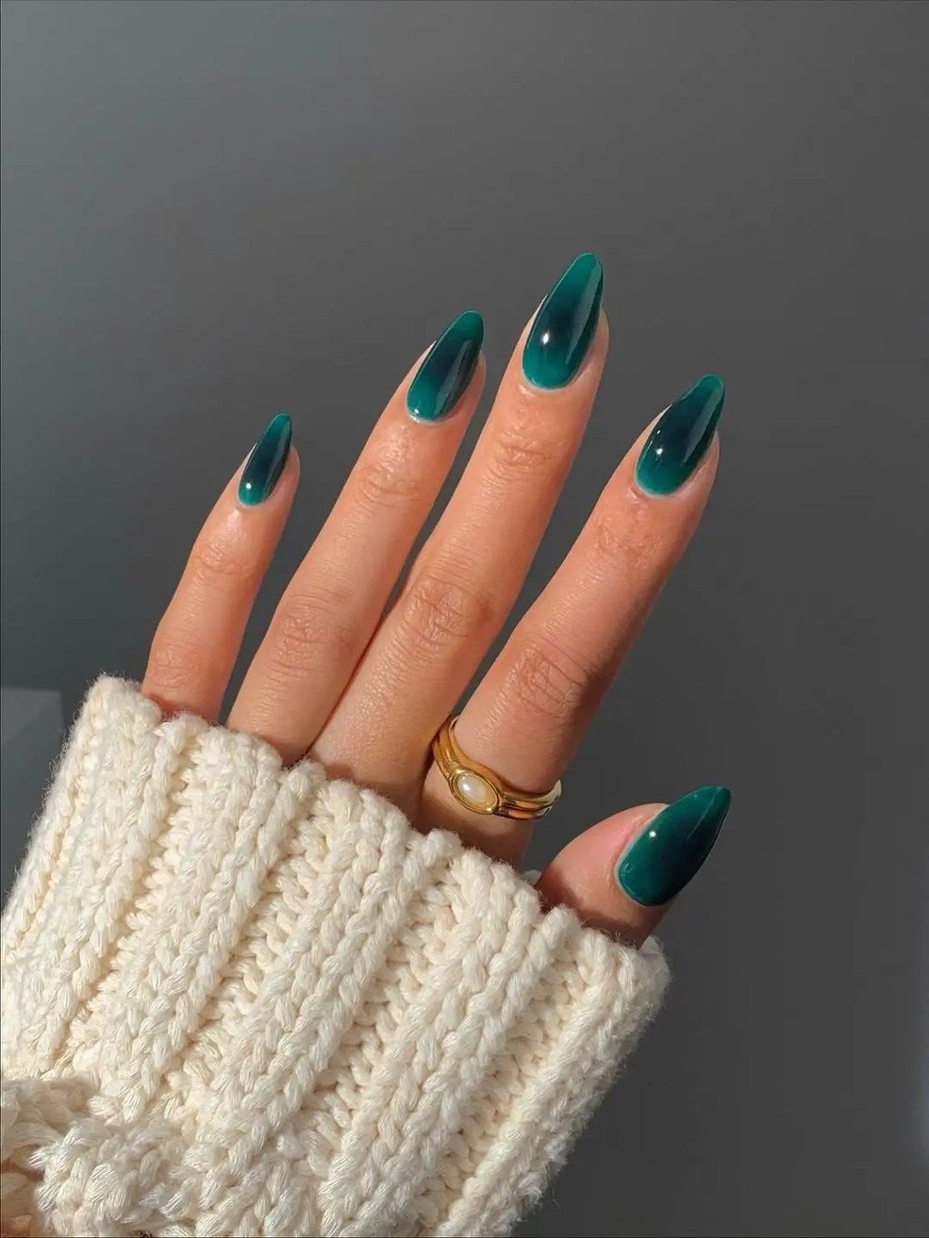 Jelly Teal Gradient Jelly Teal Gradient — Winter Nail Colors for Women Over 60