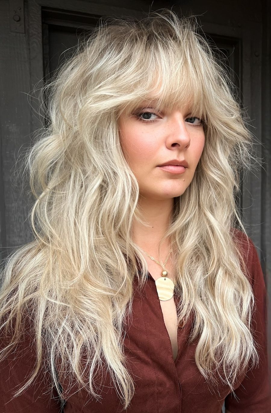 Ash Blonde With Lighter Highlights Visual Idea — Winter Shag Haircuts