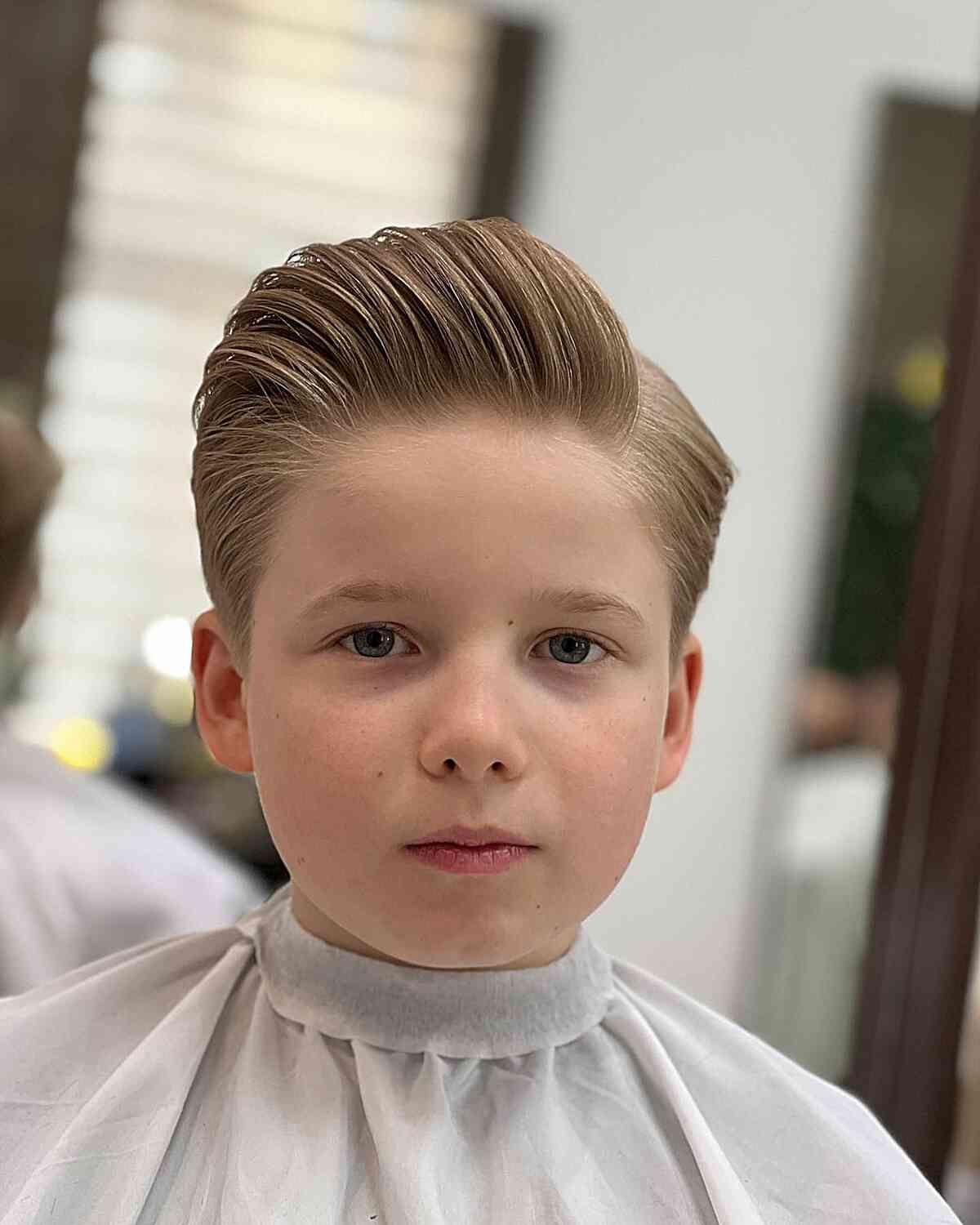 Neat Comb Over With Subtle Highlights Neat Comb Over With Subtle Highlights — Winter Haircuts for Boys