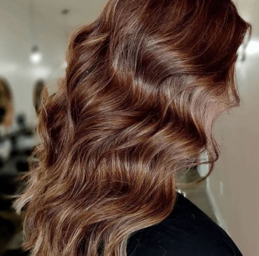 Reddish-Brown With Copper Curls Reddish-Brown With Copper Curls — Chestnut Brown Hair