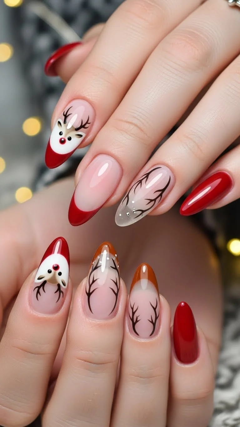 Visual Idea Visual Idea — Medium Length Winter Nails