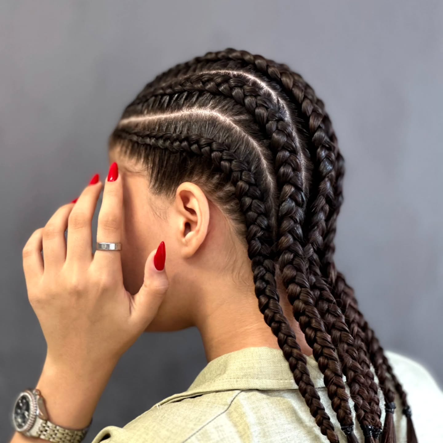 Cornrows Transitioning to Braids — Winter Protective Hairstyles