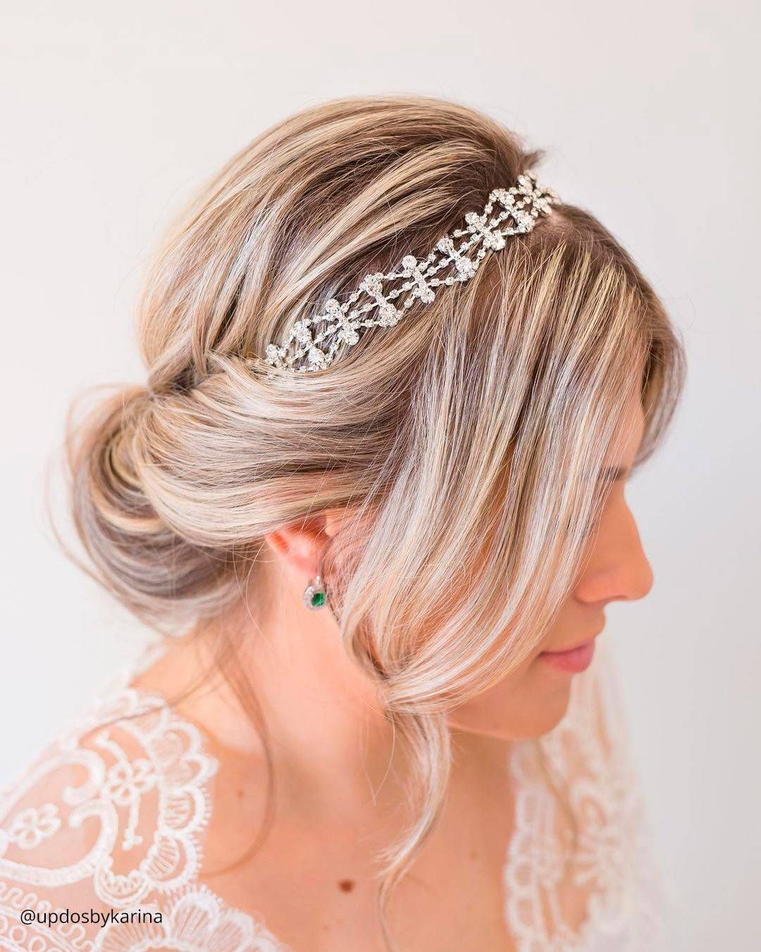 Side-Swept Visual Idea Side-Swept Visual Idea — Winter Wedding Hairstyles
