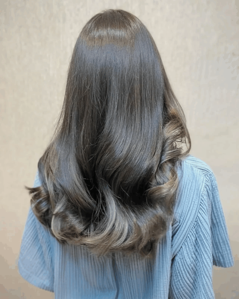 Cool Dark Brown With Ash Blonde Balayage — Winter Hair Colors for Brunettes