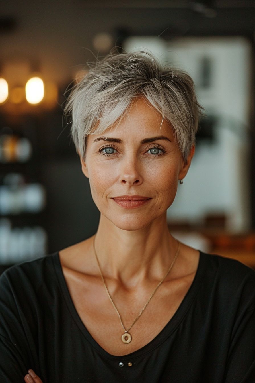 Ear Visual Idea — Winter Haircuts for Women Over 60