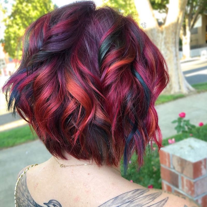 Angled Bob Visual Idea — Winter Hair Colors for Short Hair