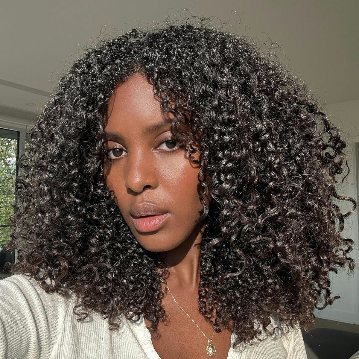 Collarbone Voluminous Air Dried Curls Collarbone Voluminous Air Dried Curls — Winter Natural Hairstyles