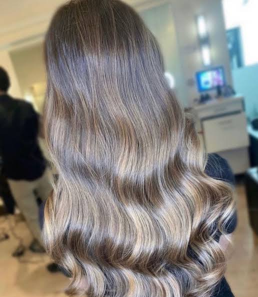 Mid-Back Ash Blonde Balayage on Rich Dark Brown Mid-Back Ash Blonde Balayage on Rich Dark Brown — Winter Balayage