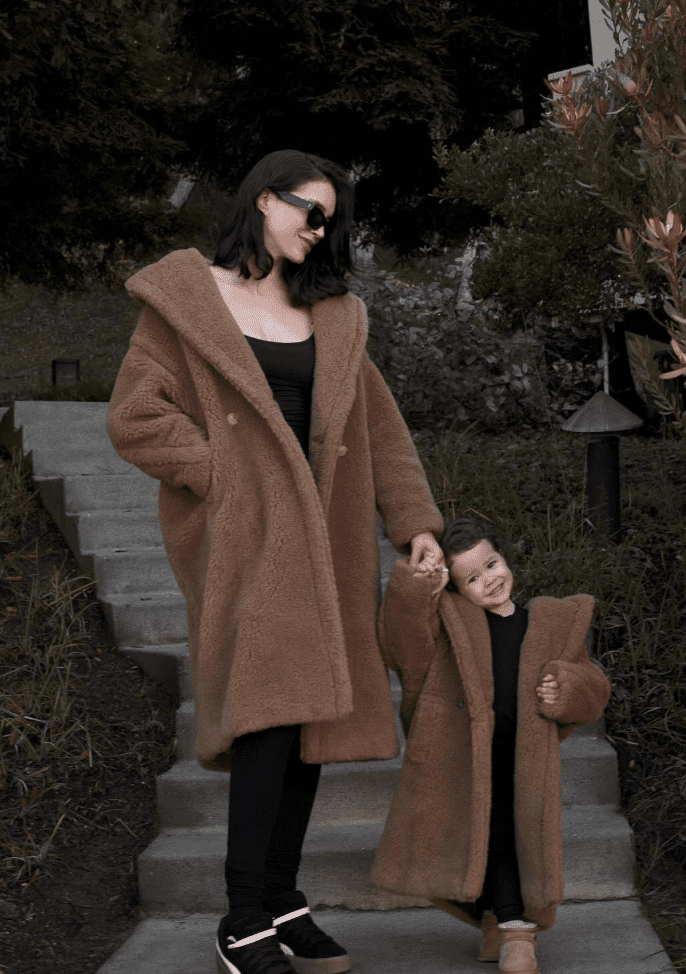 Furry Platform Boots Outfit Idea — Teddy Coat Outfits