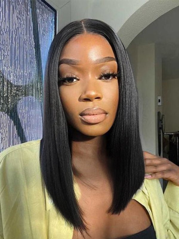 Sleek Jet Black Straight Bob Sleek Jet Black Straight Bob — Jet Black Hair