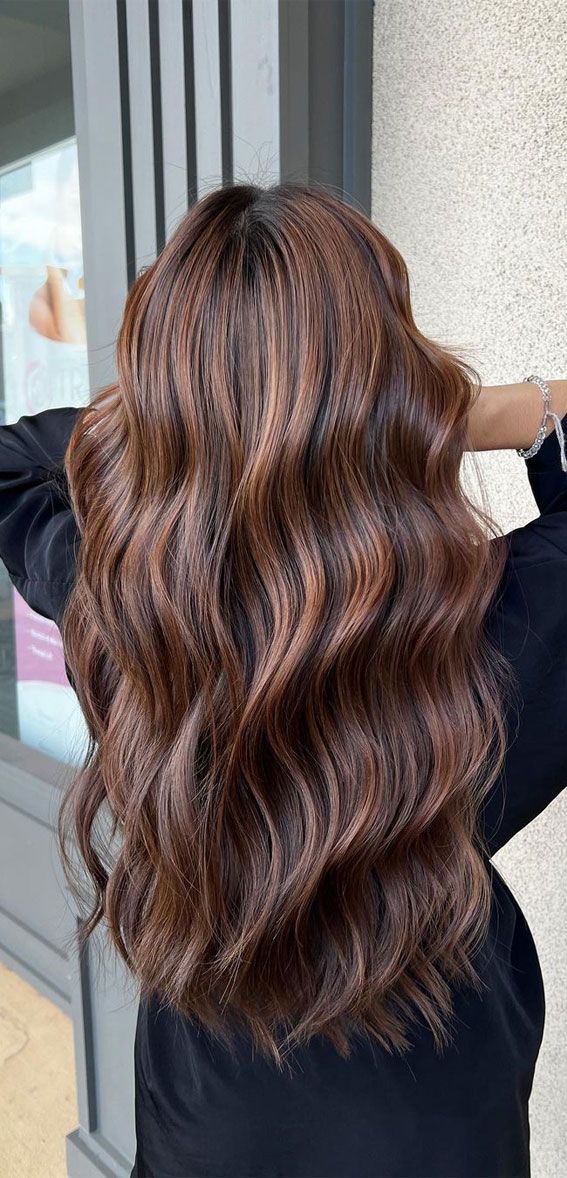 Dark Brown With Cinnamon Copper Undertones Dark Brown With Cinnamon Copper Undertones — Cinnamon Brown Hair