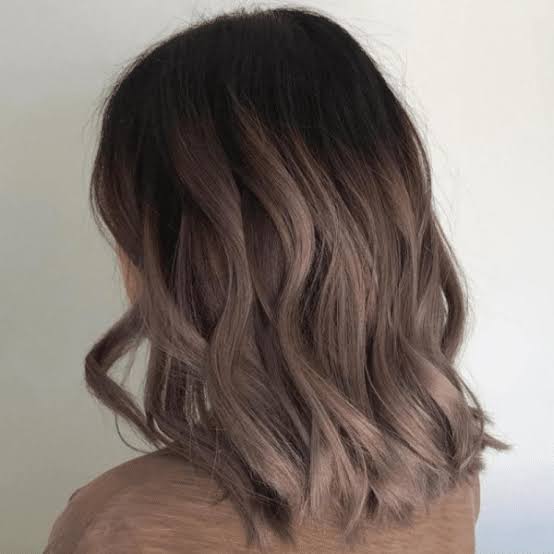 Blunt Bob Ombre in Mushroom Brown Blunt Bob Ombre in Mushroom Brown — Mushroom Brown Hair