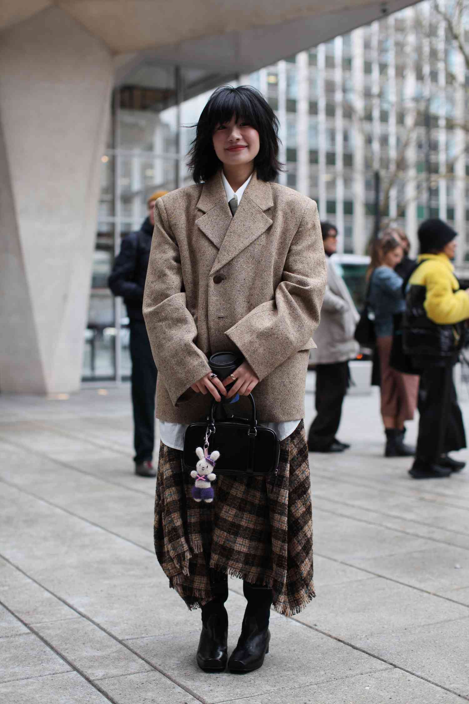 Textural Tweed Blazer for Smart Casual Days — London Winter Outfits