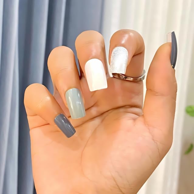 Long Square Winter Color Palette Long Square Winter Color Palette — Winter Square Nails