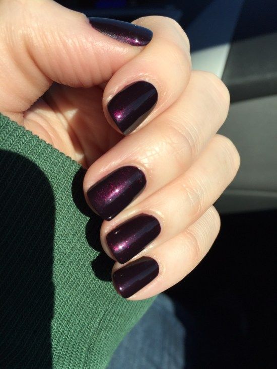 Glossy With Shimmer Visual Idea Glossy With Shimmer Visual Idea — Black Cherry Nails