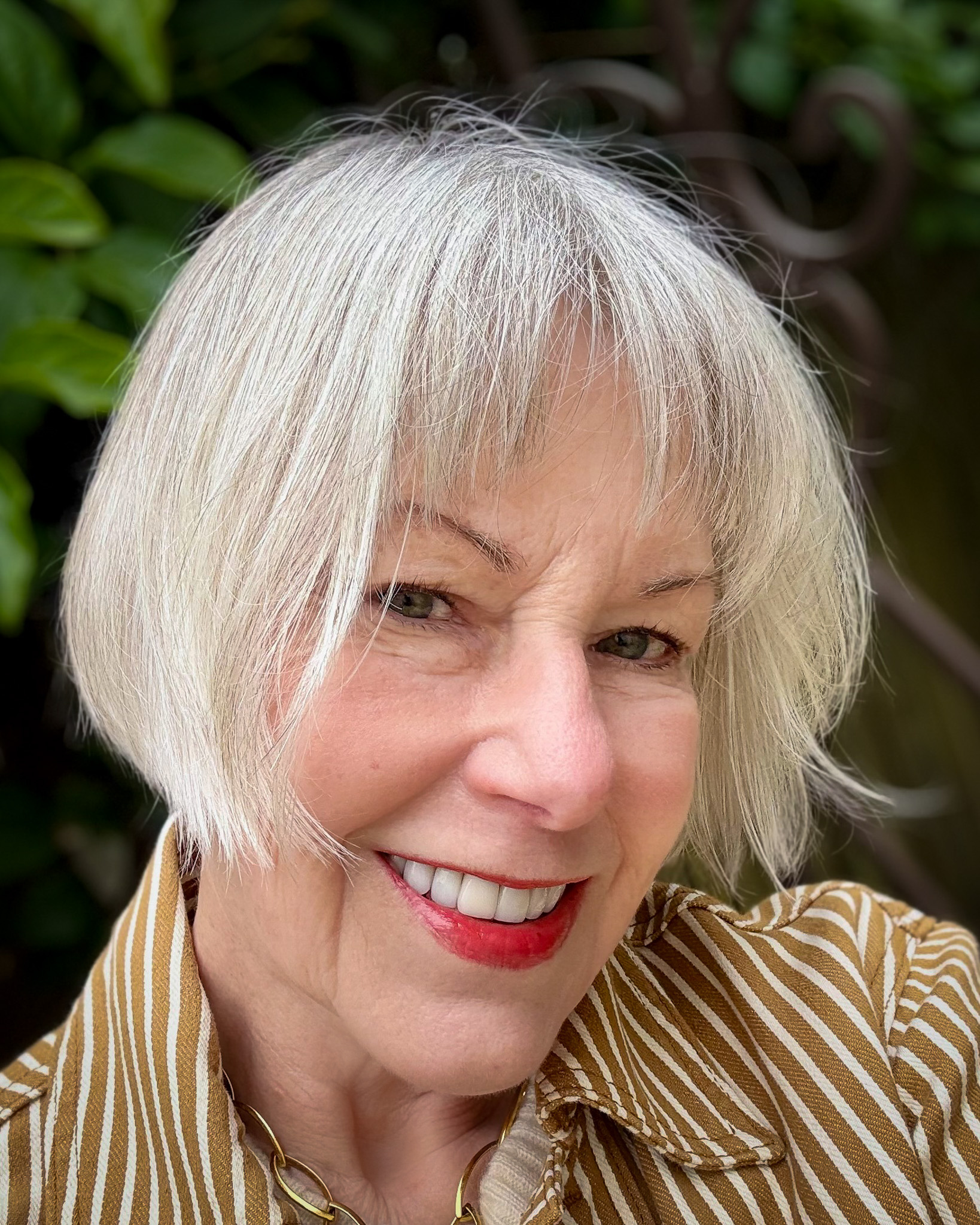 Chic French Bob With Wispy Bangs Chic French Bob With Wispy Bangs — Winter Haircuts for Gray Hair