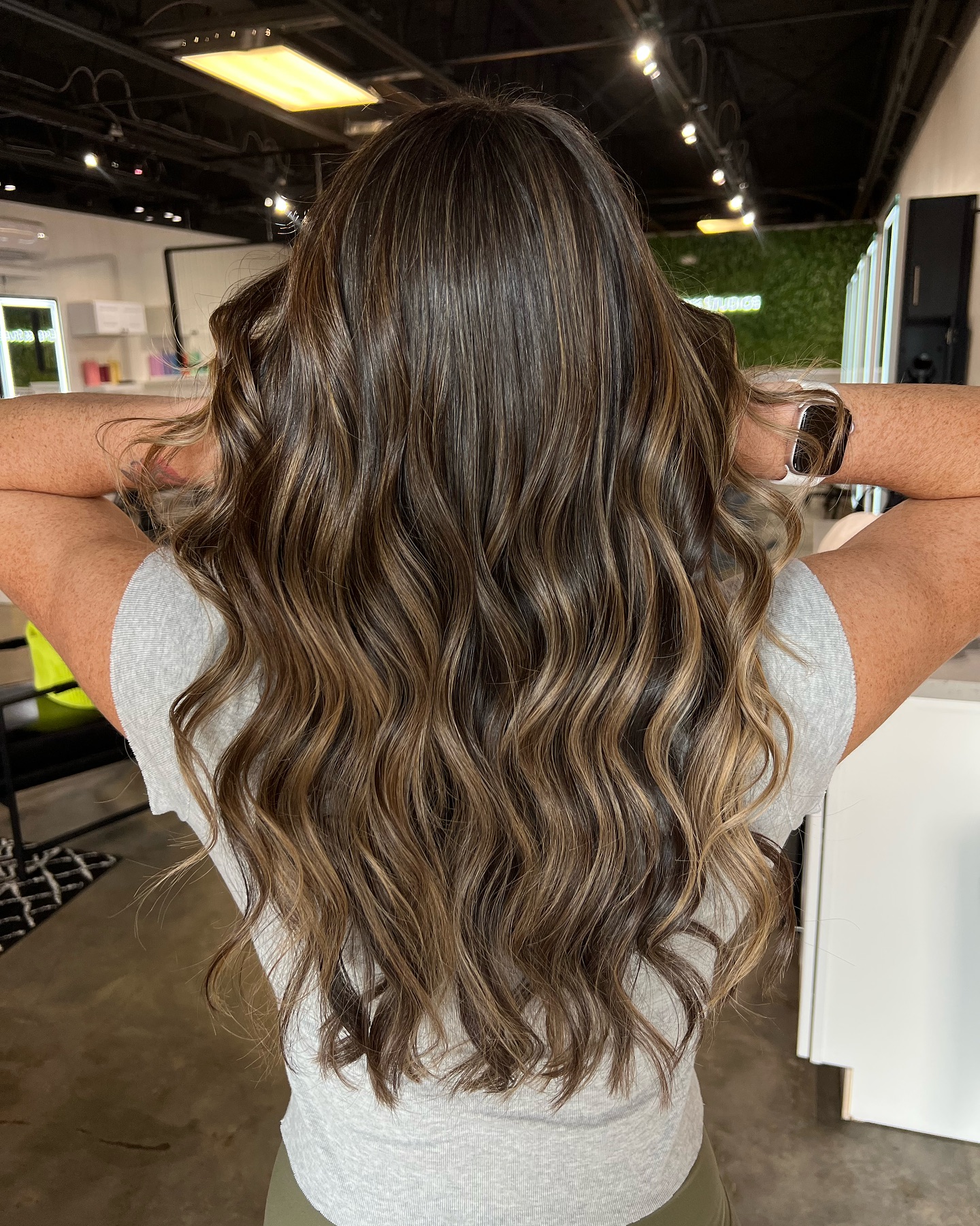 Dark Brown With Caramel Ash Blonde Highlights — Winter Hair Colors for Brunettes