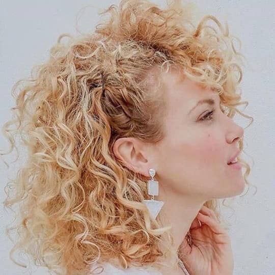 Dark Brown Layers with Snow — Winter Haircuts for Curly Hair
