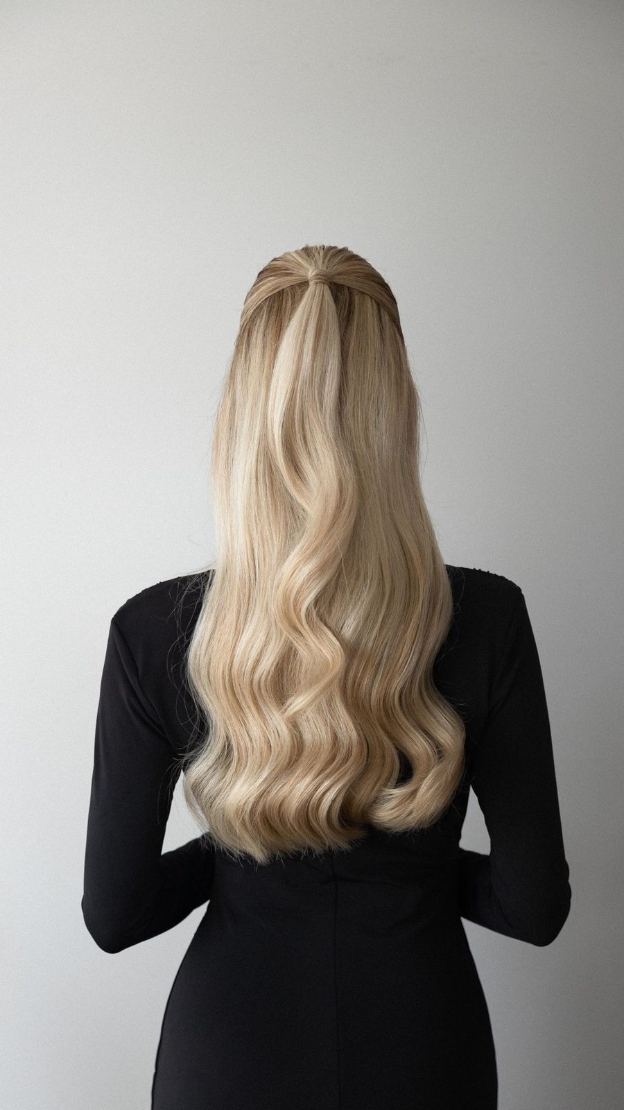 Dark Brown With Red Undertones Wavy Blowout Dark Brown With Red Undertones Wavy Blowout — Winter Half Up Half Down Hairstyles
