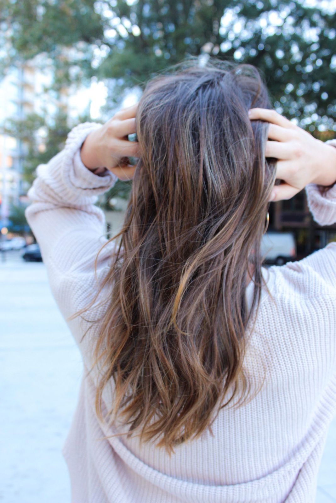 Air Dried Wavy Visual Idea — Low Maintenance Winter Hair Colors
