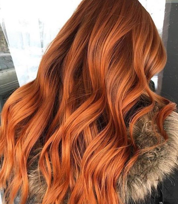 Front View Visual Idea — Winter Copper Hair Color