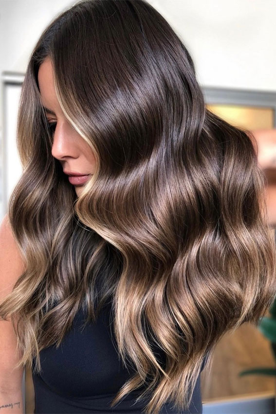 Soft Dark Brown to Blonde Ombre — Winter Ombre Hair